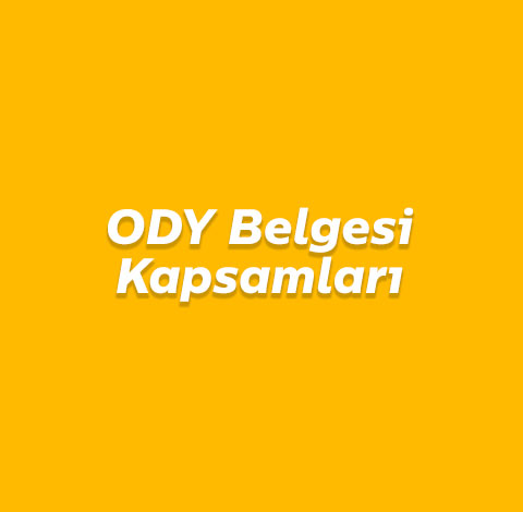 ODY Belgesi Kapsamları